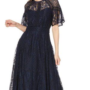 Off shoulder lace dress women's black